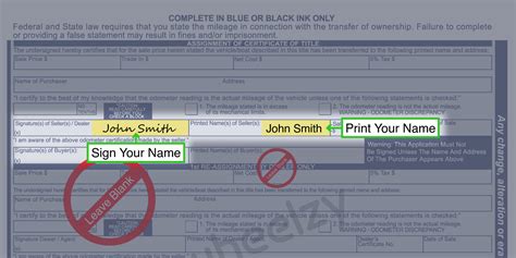 How To Sign Your Car Title In West Virginia Including Dmv Title Sample