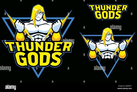Thunder Gods Mascot Stock Vector Image And Art Alamy