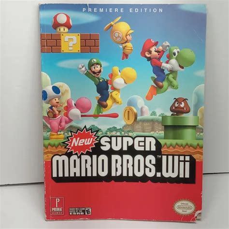 NEW SUPER MARIO Bros Wii Prima Official Game Guide Strategy Guide NO