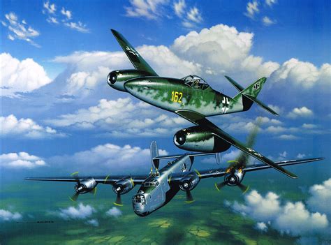 Too Little Too Late By Stan Stokes Me 262 Vs B 24 Planes And Art