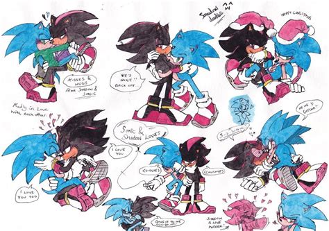 Sonadow Doodles Again By Dawnhedgehog555 Sonic And Shadow Sonic