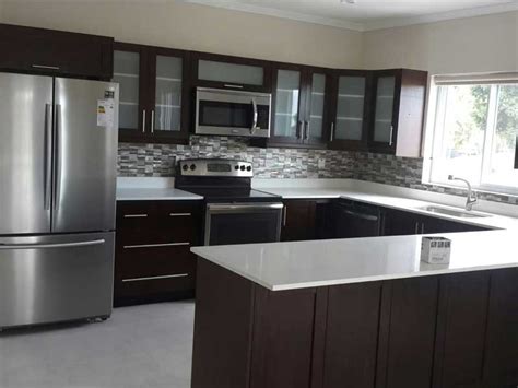 Explore our gallery to find out trendy kitchen design. Bathroom Cabinets, Kitchen Cupboards Designs in Jamaica