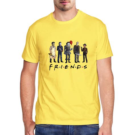 Envmenst 100cotton Horror Friends Halloween T Shirt Male Friends Tv