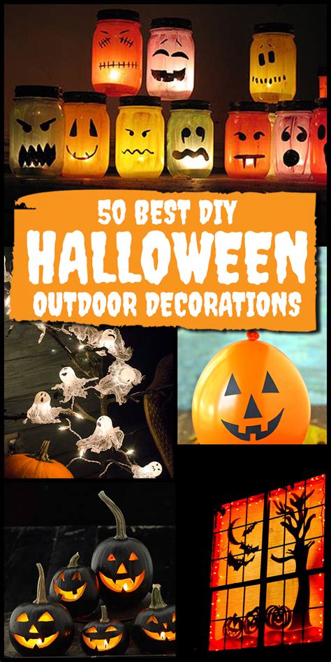 We have some diy party decoration ideas you might want to try. 50 Best DIY Halloween Outdoor Decorations for 2016