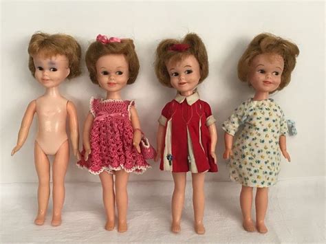 4 Vintage 8 Deluxe Reading Penny Brite Dolls W Clothes Deluxereading