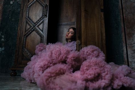 Beautiful Emotionally Exhausted Woman Under Depression Sitting Alone In