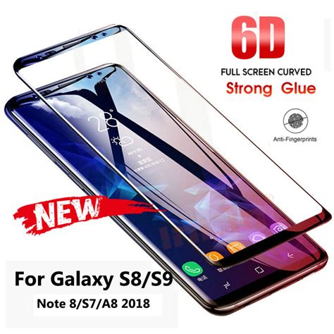 Buy 6d Full Curved Tempered Glass For Samsung Galaxy S21 S20 Fe S10 S9