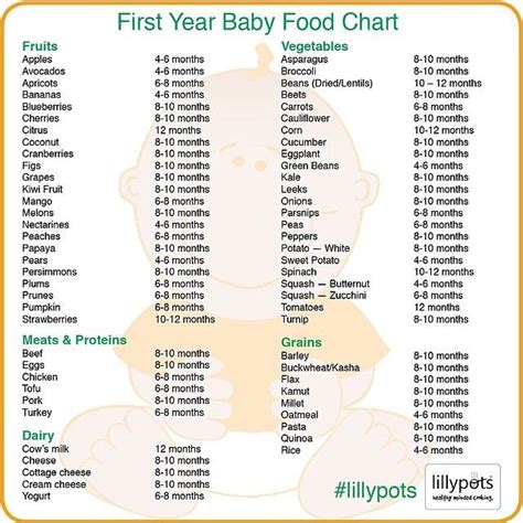 Whatever foods you decide to try first, keep these tips in mind: "Check out this wonderful food chart by @lilly_pots. You ...