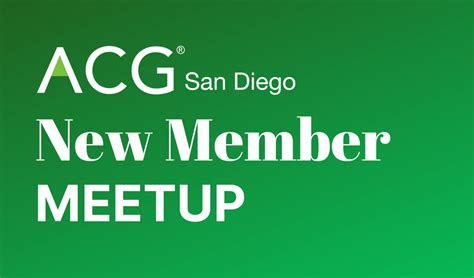 Acg San Diego New Member Meetup September 2022 Acg San Diego