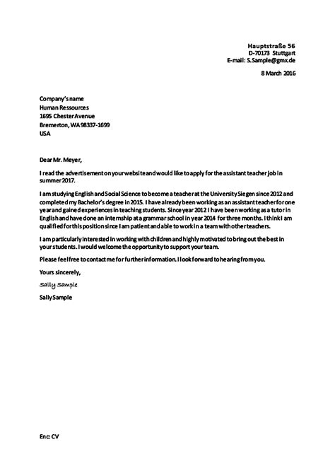 We did not find results for: Bewerbung schreiben: letter of application with example