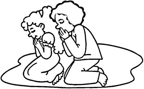 This pious coloring page features children reading their bibles and praying. Children Praying coloring page | Super Coloring - ClipArt ...