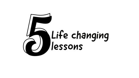5 Life Changing Lessons Motivational Video Youtube
