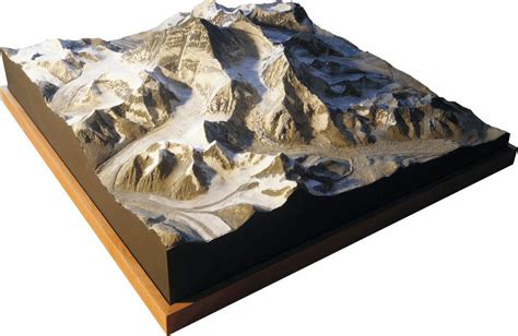 Montain Model Mount Everest As 3d Map