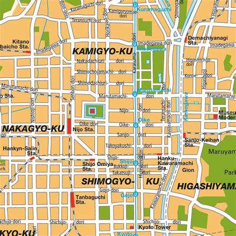 The park offers unique attractions like the flying dinosaur and select in recent years, universal studios japan has stepped up its game in terms of special events such as cool japan and invested in new attractions. Nijo castle area map - PRINTED | Kyoto map, Map, Kyoto