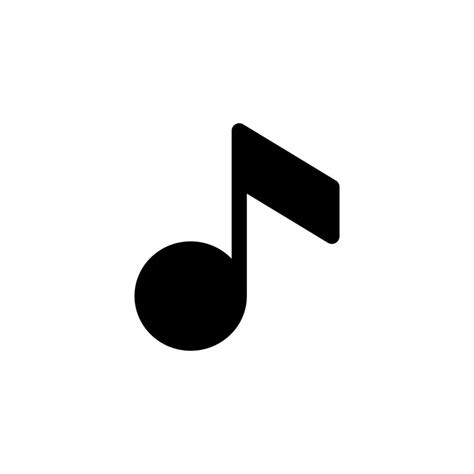 Note De Musique Icône Design Symbole Vecteur Musique Note Son