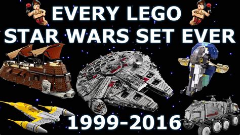1999 2016 Every Lego Star Wars Set Ever Made All Sets Hd Youtube