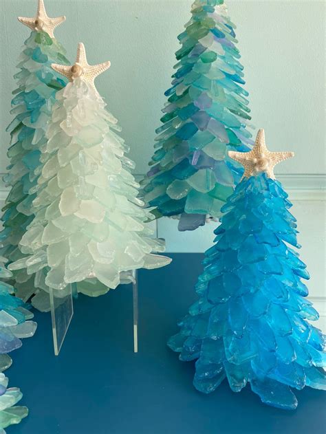 These Beautiful Sea Glass Christmas Trees Will Give Your Christmas A