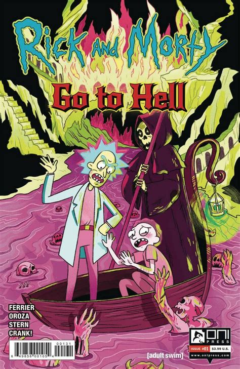 Rick And Morty Go To Hell 1 Goux Variant Oni Press Comics Indy Adult