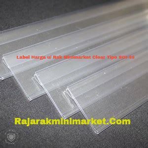 Label Harga Price Tag Clear Tipe Soi Raja Rak Minimarket Rak