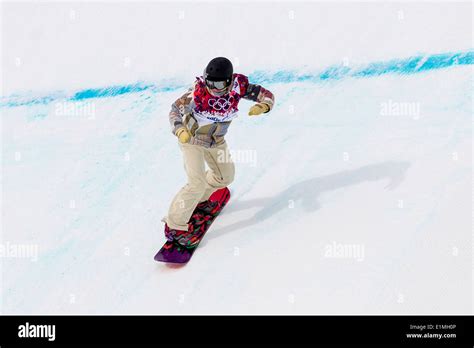 Jessika Jenson Usa Competing In Ladiess Snowboard Slopestyle At The