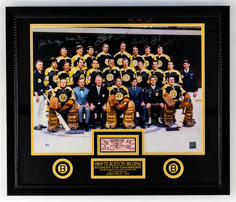 Lot Detail Boston Bruins 1969 70 Stanley Cup Champions Team Signed