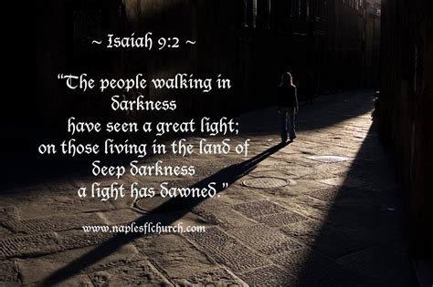 The People Walking In Darkness Have Seen A Great Light On Those