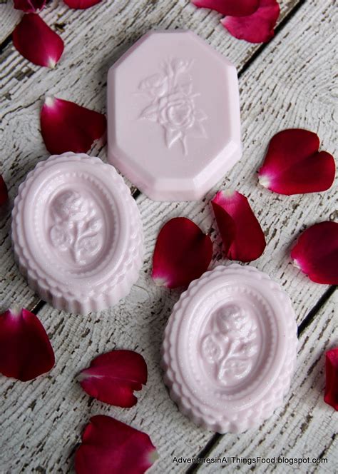 Adventures In All Things Food Sweet Rose Glitter Soap