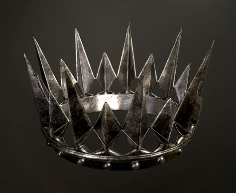 3d Model Old Medieval Dark Crown Vr Ar Low Poly Cgtrader