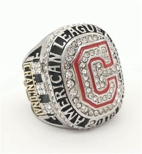 cleveland indians 2016 american league championship ring with red garnet cheap sale 171 99