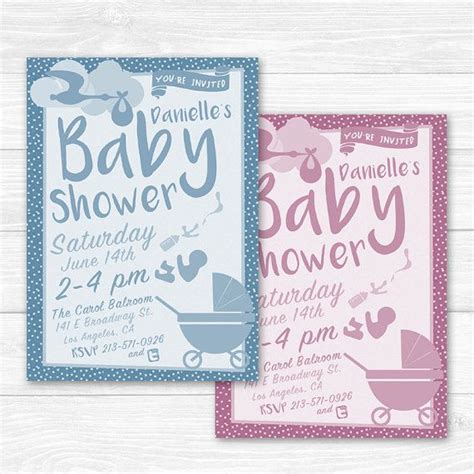 Don't settle for a generic invitation, create a custom card that you can treasure for years to come. Customized #BabyShower Invitation by http://EggitDesigns ...