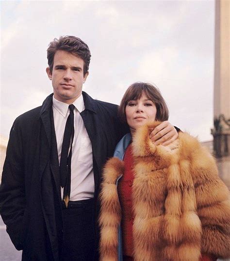 Warren Beatty And Leslie Caron During Their Two Year Relationship Rome 1965 Leslie Caron