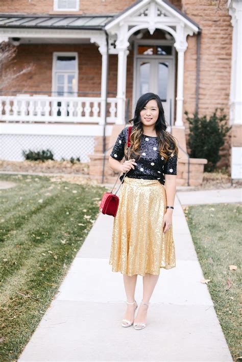 Ways To Style A Sequin Skirt New Years Party Blog Hop