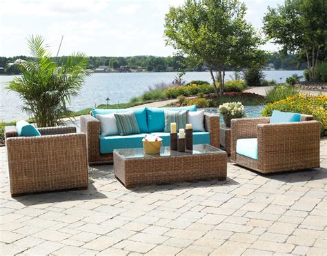 South Beach Outdoor Wicker Furniture Traditional Patio