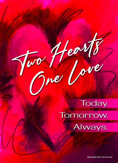Two Hearts One Love Inspiration Nation Digital Cards