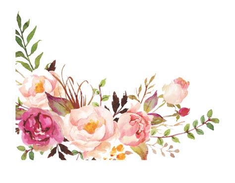 Watercolor Flowers Border Png 10 Free Cliparts Download Images On