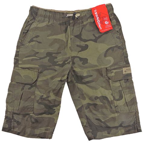 Unionbay Boys Green Camo Cargo Shorts Size 1012