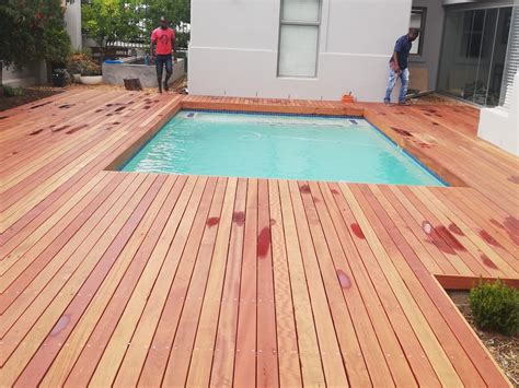 Another Wooden Pool Decking Installation Completed Cape Decking