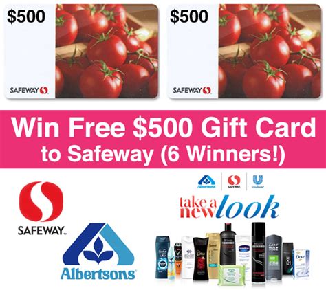 How many gift cards can you use at safeway? *HOT* Win $500 Gift Card to Safeway (6 Winners!)