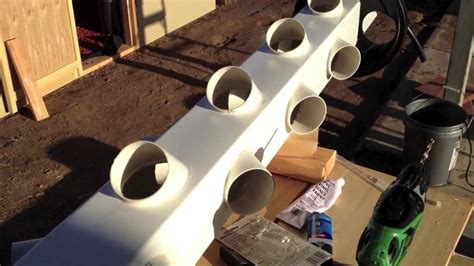 I loved this particular one because although drilling the holes is a bit tedious, it only requires 2 pvc pipes to set it up. Building a hydroponic vertical garden - YouTube