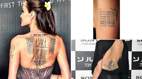 Angelina Jolie S Middle Finger Tattoo Transformation