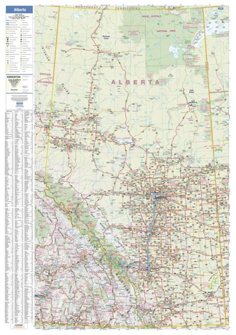 Large Detailed Map Of Alberta With Cities And Towns Printable Alberta