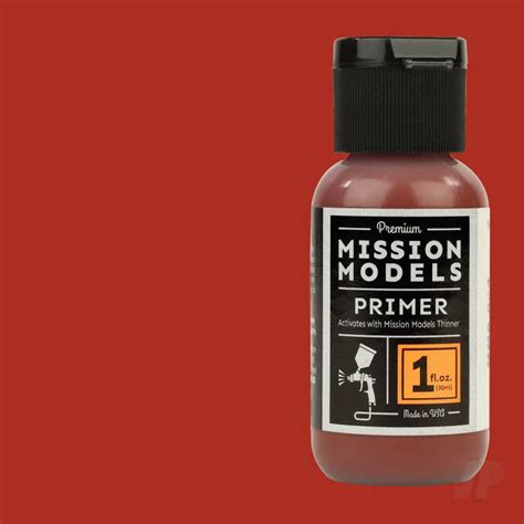 Mission Models Red Oxide Primer 1oz Acrylic Airbrush Paint