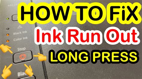 How To Fix Ink Run Out Ink Runout Sa Canon Printer Youtube