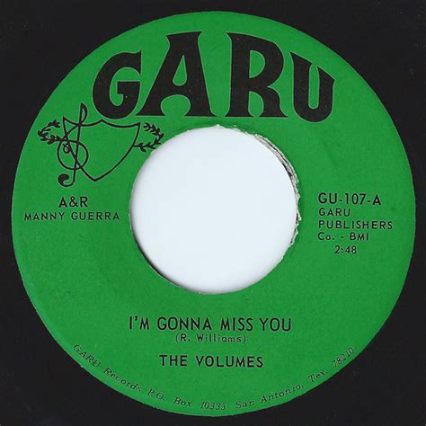 The Volumes Im Gonna Miss You 1969 Vinyl Discogs