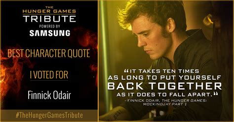 slight pause before hysterical laughter erupts from within the stroller and finnick crawls out. I voted for Finnick Odair as Tribute for The Hunger Games Tribute Awards #TheHungerGamesTribute ...