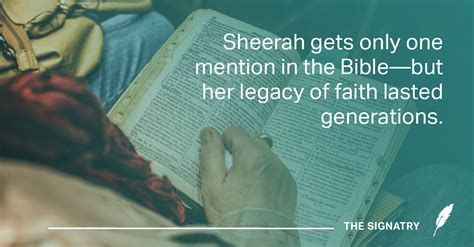 Generous Women Of The Bible The Strength Of Sheerah The Signatry