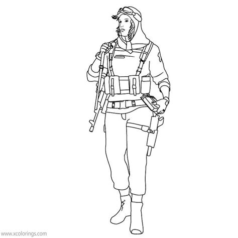 Rainbow Six Siege Coloring Pages Nomad