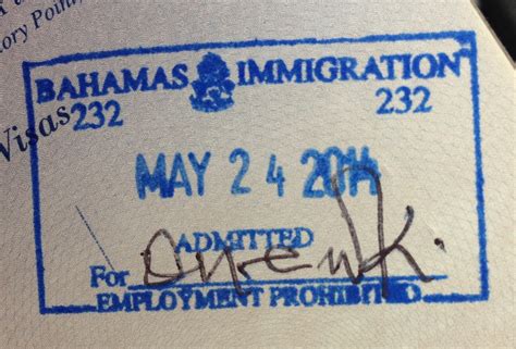 Passport Stamp Nassau Bahamas Lynden Pindling Interna Flickr