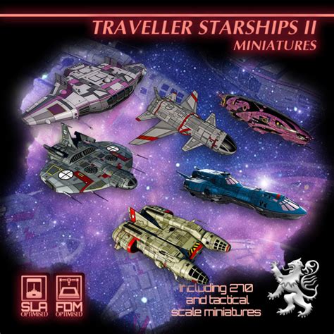 3d Printable Traveller Starship Miniatures Ii By 2nd Dynasty