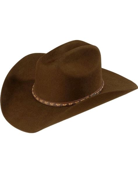 Justin 2x Wool Felt Hat Felt Cowboy Hats Cowboy Hats Brown Cowboy Hat